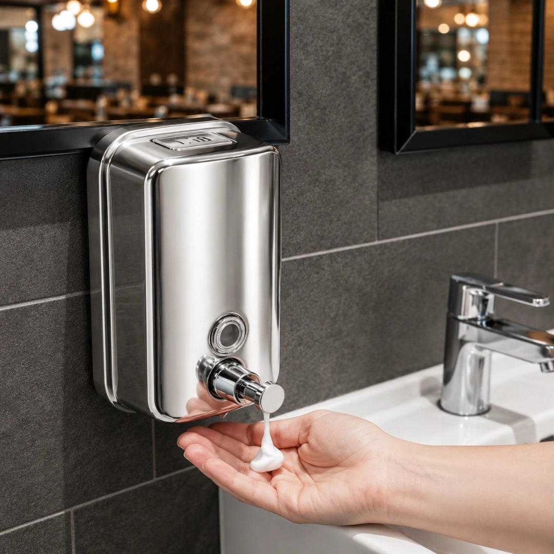 Dispensador de Jabón Acero Inoxidable 304 1000 ml Mural