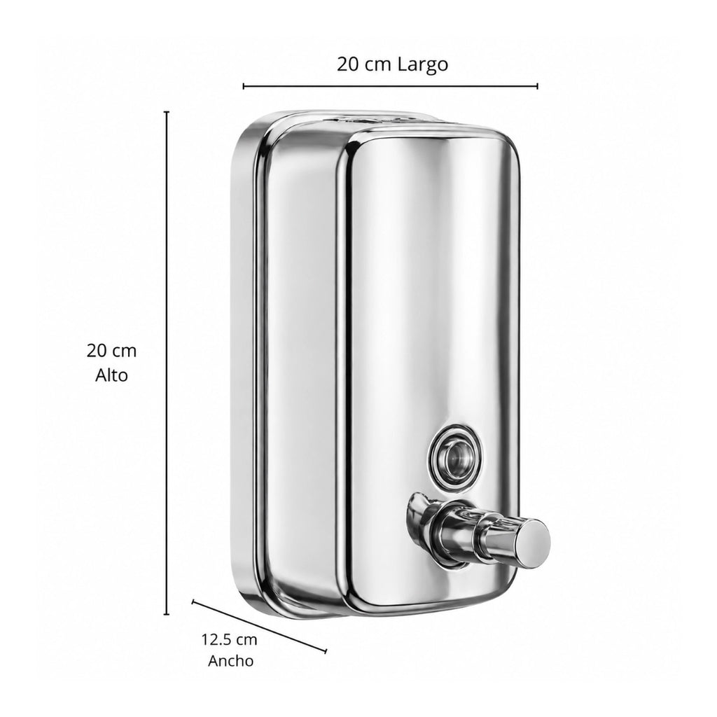 Dispensador de Jabón Acero Inoxidable 304 1000 ml Mural