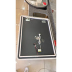 Espejo LED Sin Borde 80x60 cm para Baño con Luz Regulable, 3 Tonos de Iluminación y Control Táctil