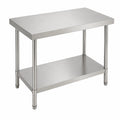 Mesón Central 120x60x90 de Acero Inoxidable 304 para Cocina, Restaurante y Taller