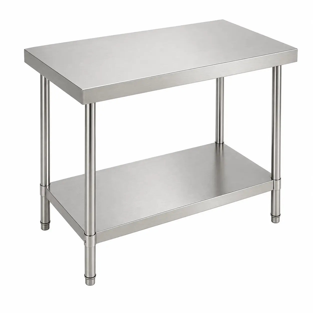 Mesón Central 120x60x90 de Acero Inoxidable 304 para Cocina, Restaurante y Taller