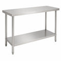 Mesón Central 140x60x90 de Acero Inoxidable 304 para Cocina, Restaurante y Taller