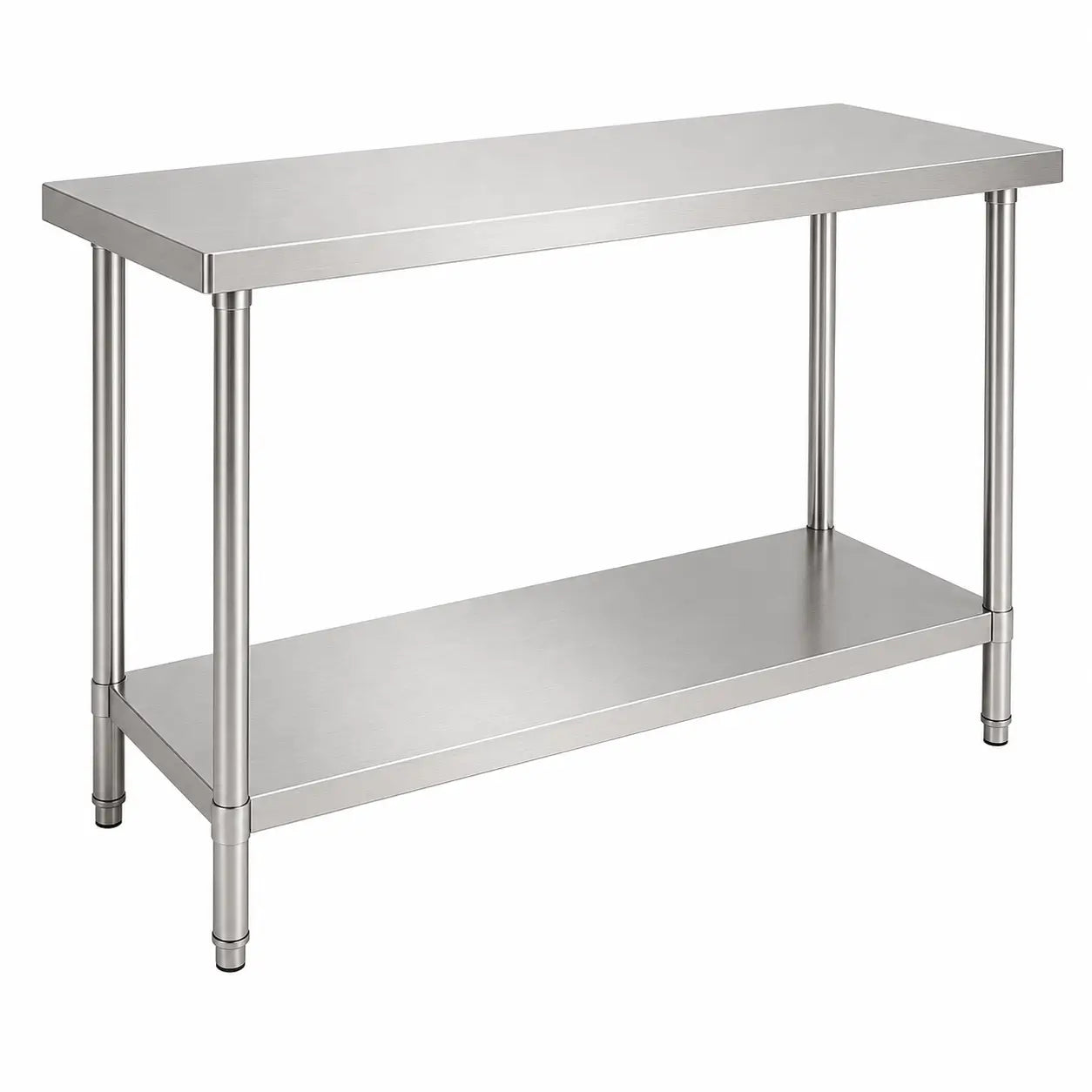 Mesón Central 140x60x90 de Acero Inoxidable 304 para Cocina, Restaurante y Taller