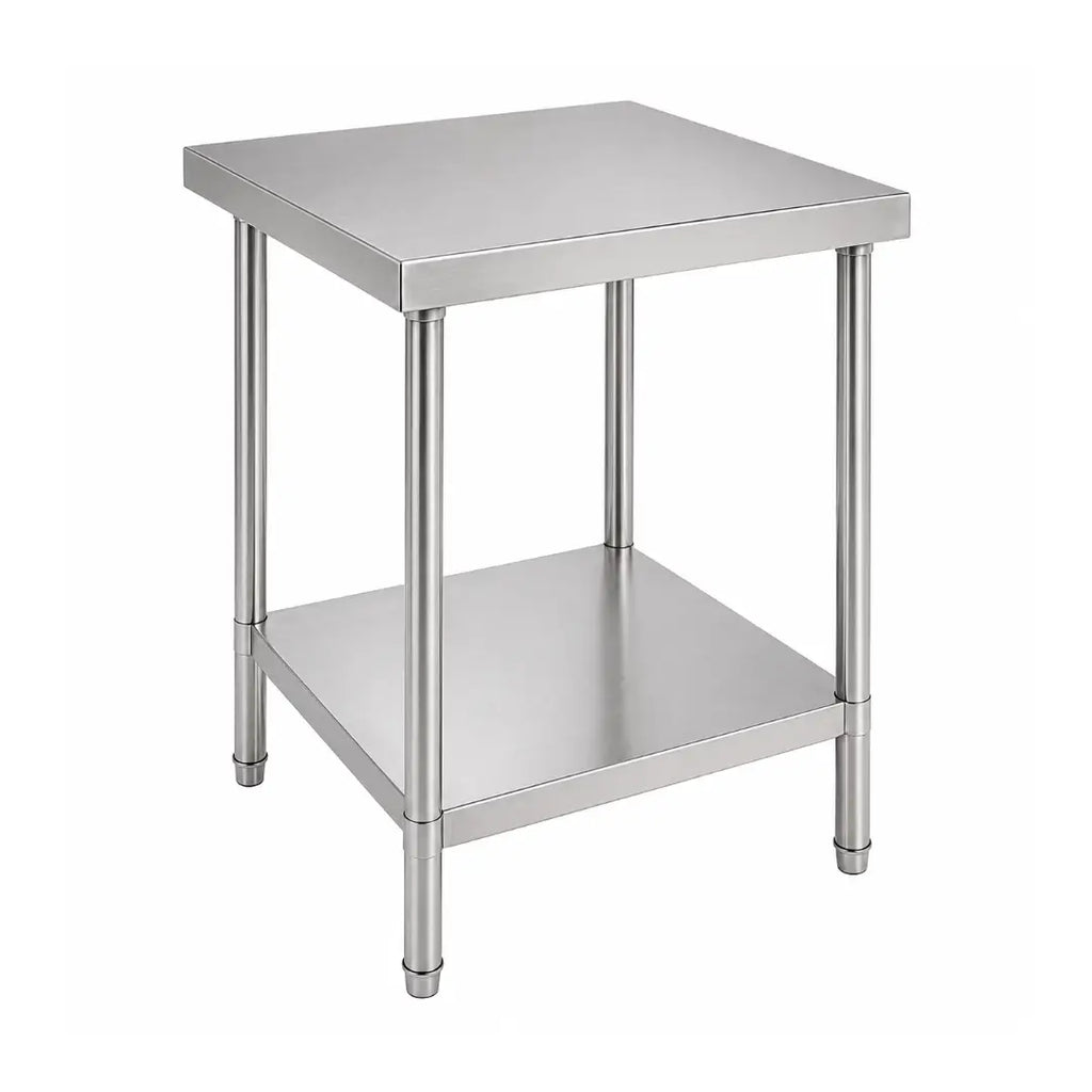 Mesón Central 60x60x90 de Acero Inoxidable 304 para Cocina, Restaurante y Taller
