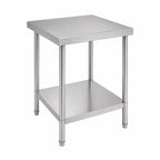 Mesón Central 60x60x90 de Acero Inoxidable 304 para Cocina, Restaurante y Taller
