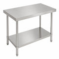 Mesón Central 90x60x90 de Acero Inoxidable 304 para Cocina, Restaurante y Taller