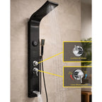 Panel de Ducha Columna Multifunción con Bluetooth – Diseño Moderno y Funcional