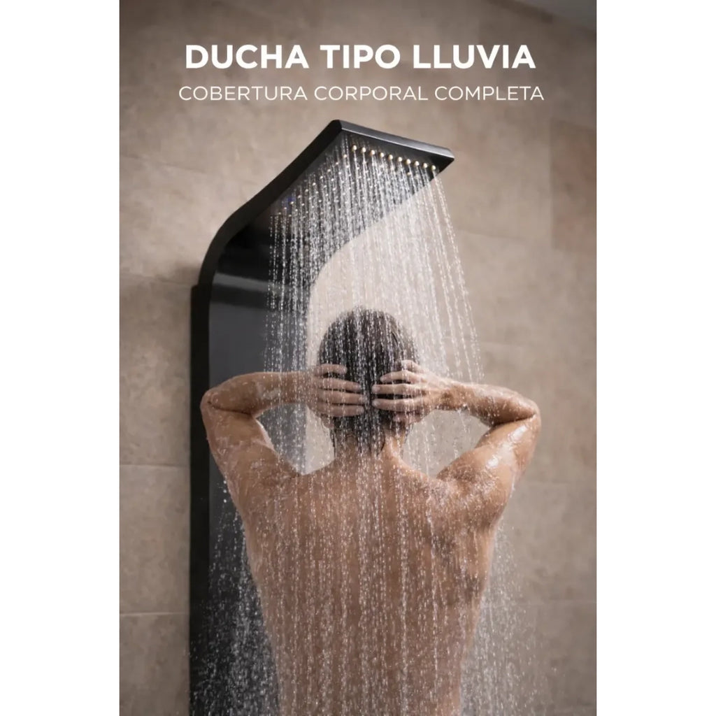 Panel de Ducha Columna Multifunción con Bluetooth – Diseño Moderno y Funcional